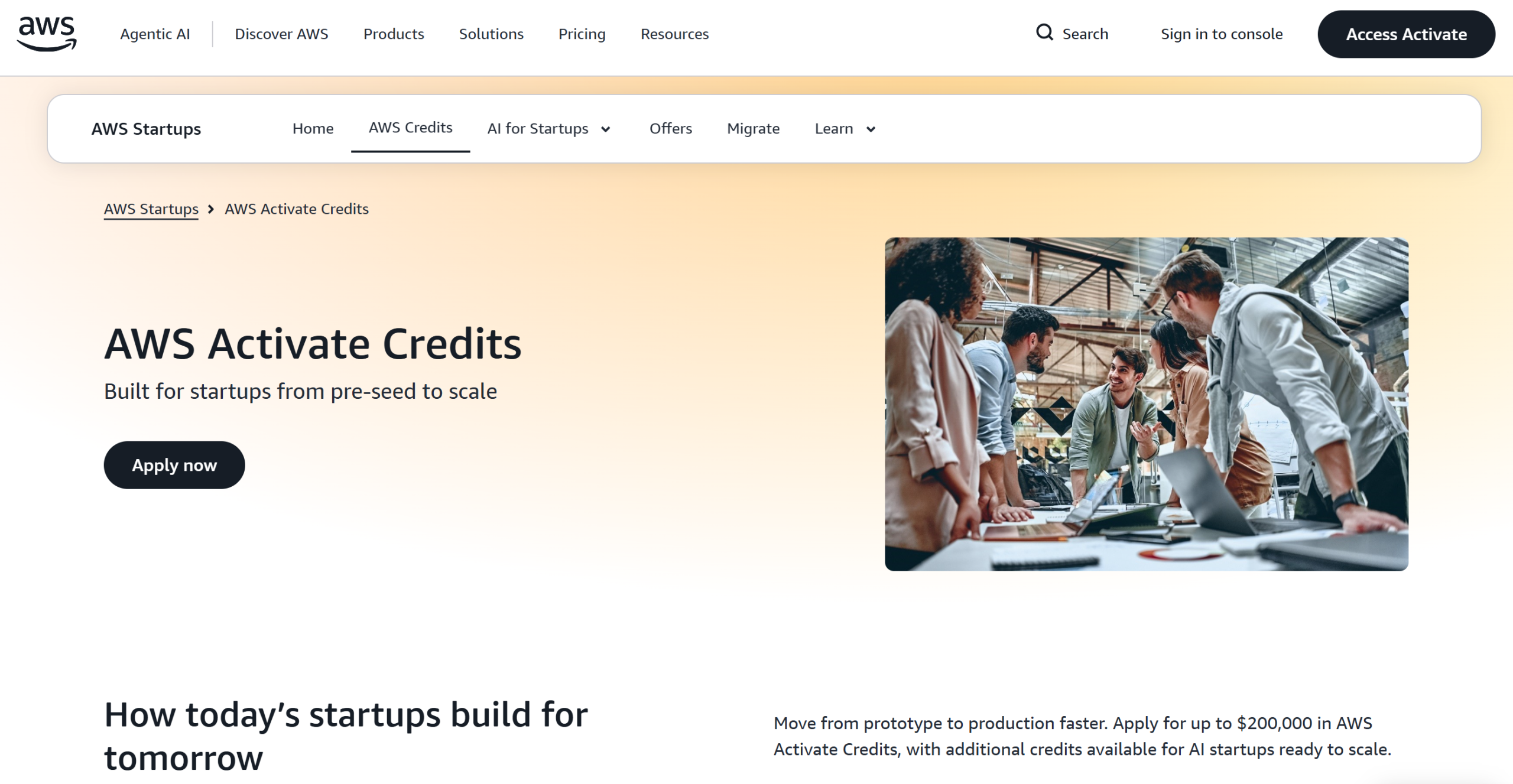 Illustration of Amazon AWS Activate on Freelance Stack's deal page