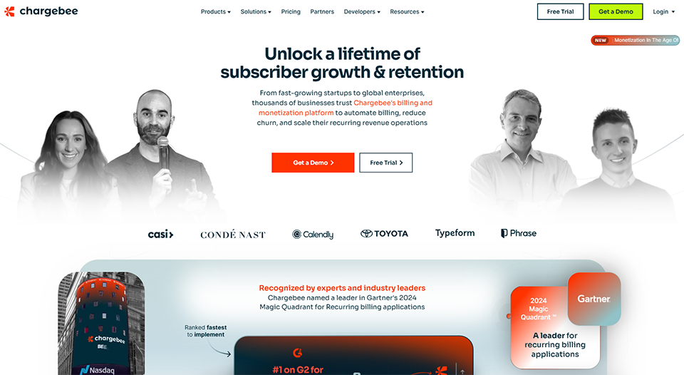 Illustration de Chargebee sur la page du deal de Freelance Stack