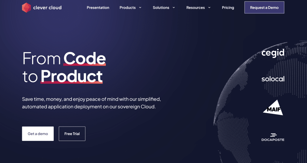 Illustration of Clevercloud on the deal page of Freelance Stack