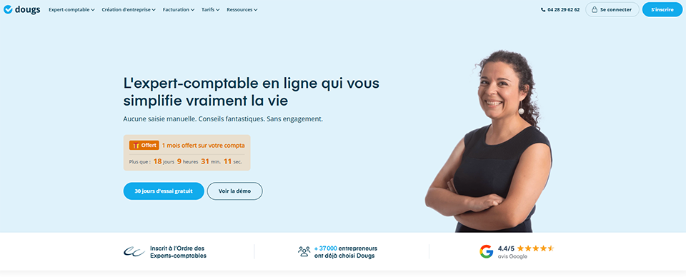 Illustration de Dougs sur la page du deal de Freelance Stack