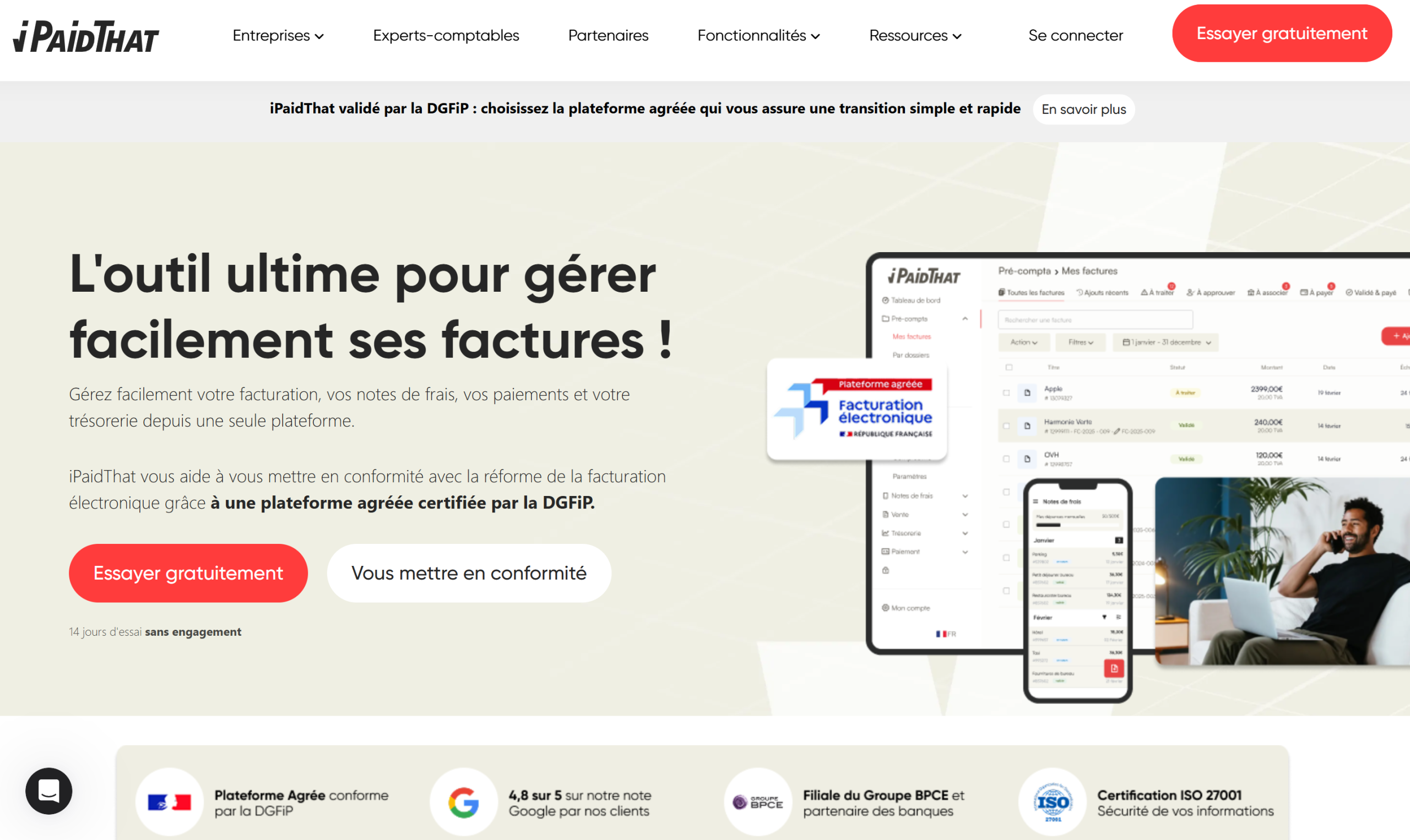 Illustration de IPaidThat sur la page du deal de Freelance Stack