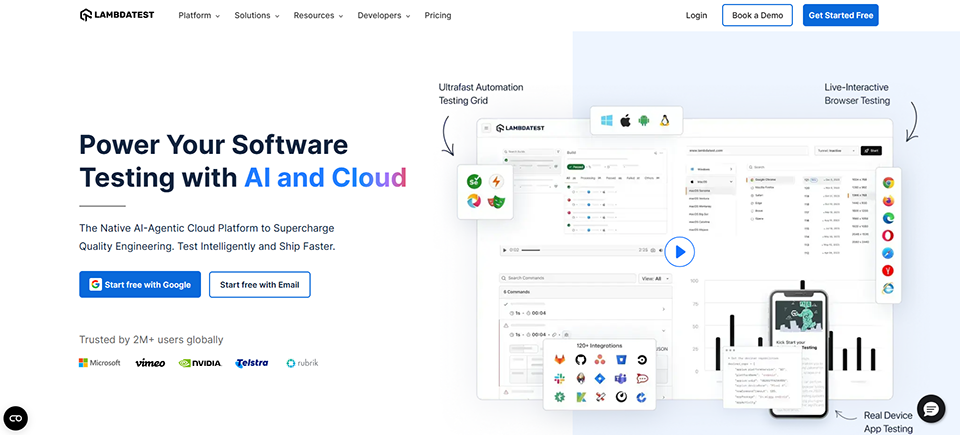 Illustration de LambdaTest sur la page du deal de Freelance Stack