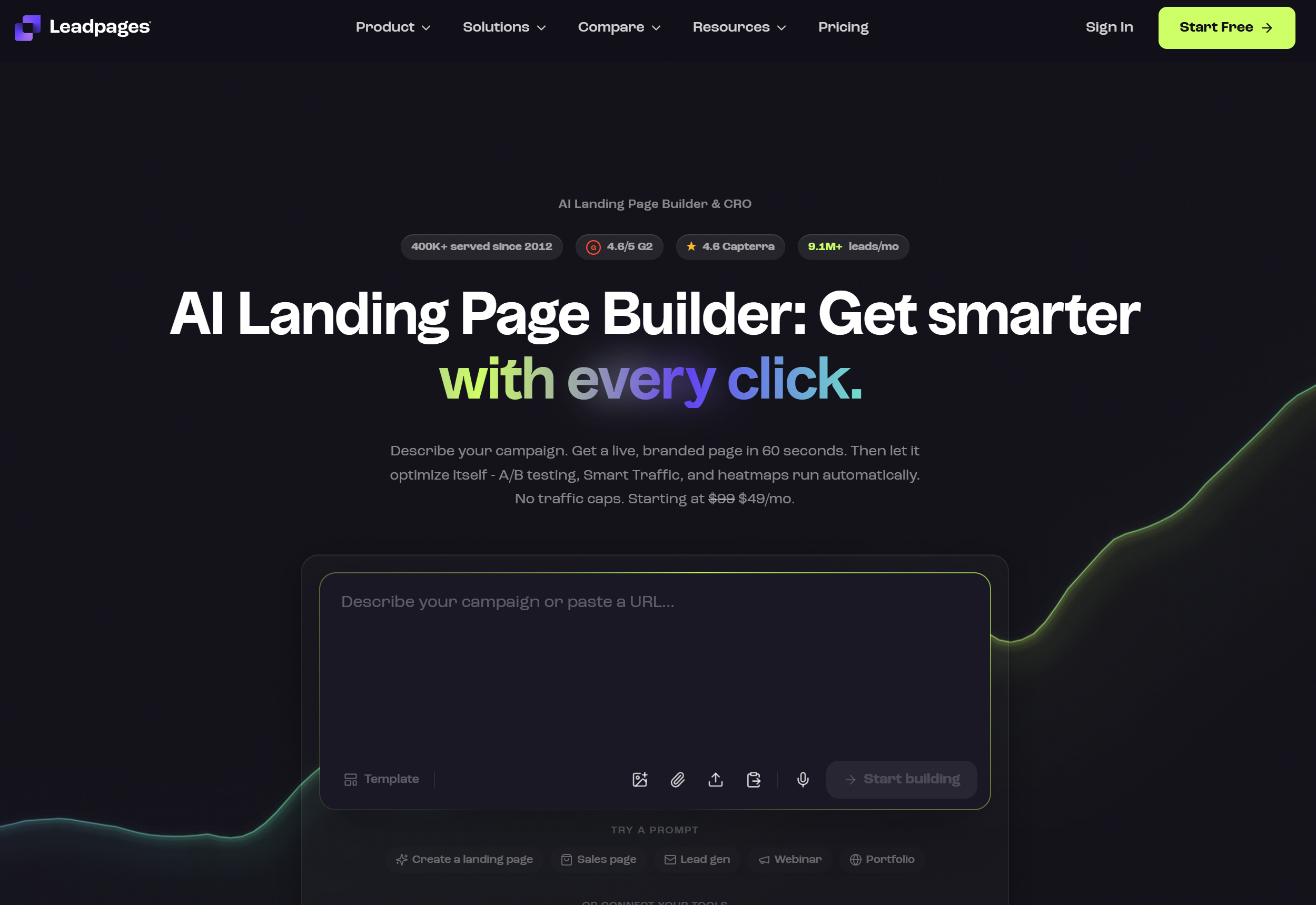 Illustration de LeadPages sur la page du deal de Freelance Stack