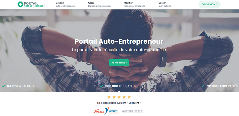Illustration de Portail Auto-Entrepreneur sur la page du deal de Freelance Stack