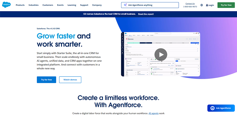 Illustration de Salesforce Essentials sur la page du deal de Freelance Stack