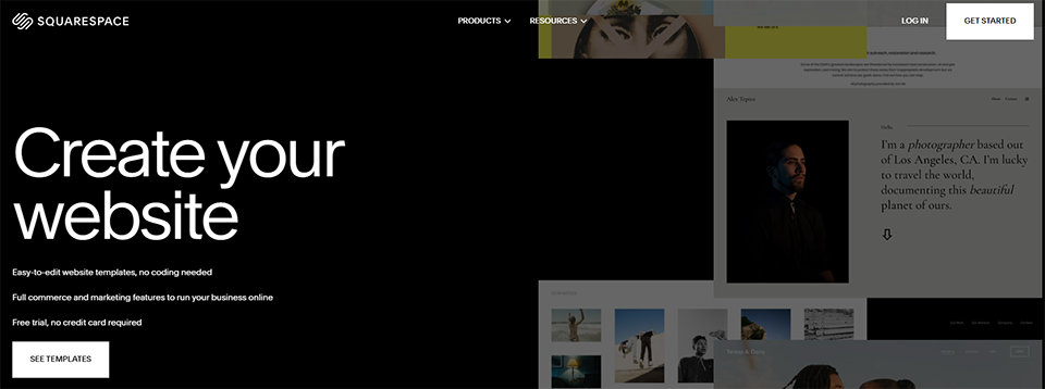 Illustration de SquareSpace sur la page du deal de Freelance Stack