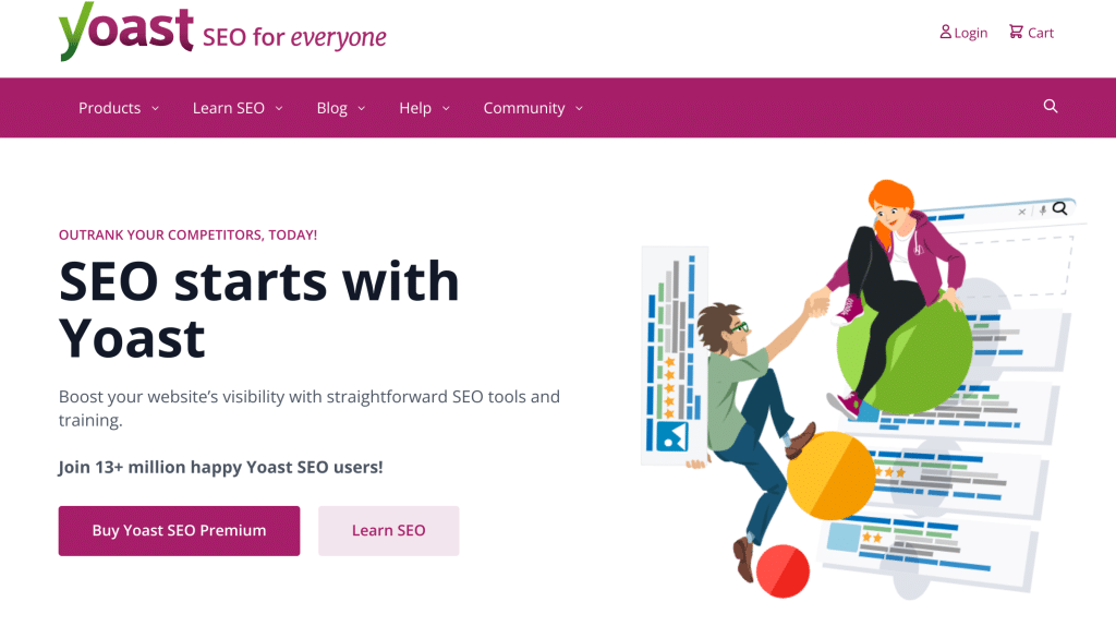 Illustration de Yoast SEO sur la page du deal de Freelance Stack