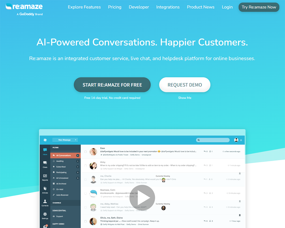 Illustration of Reamaze on Freelance Stack's deal page