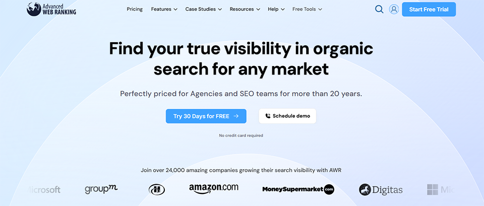 Illustration de Advanced Web Ranking sur la page du deal de Freelance Stack