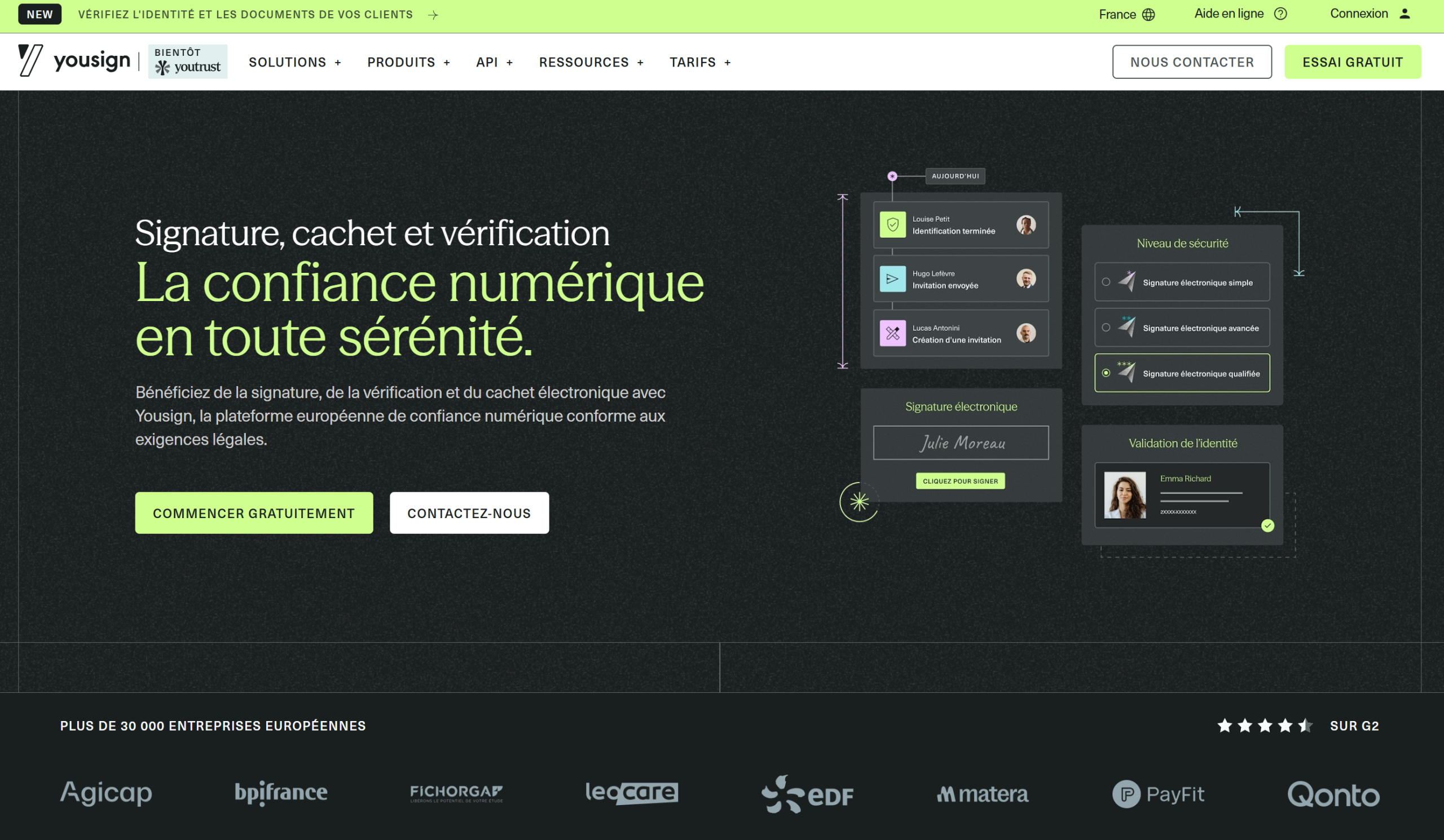 Illustration de Yousign sur la page du deal de Freelance Stack