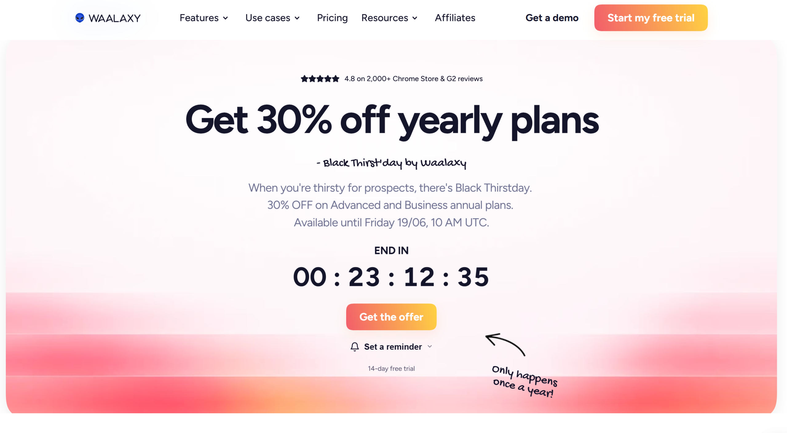 Illustration of Waalaxy on Freelance Stack's deal page