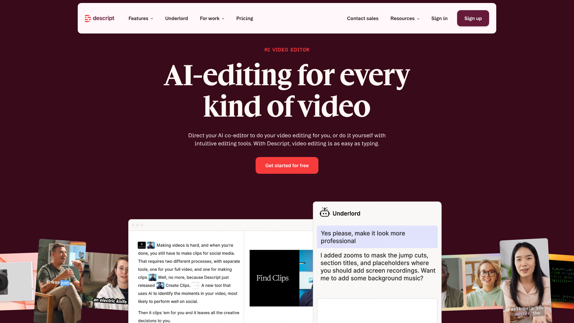 Illustration of Descript on Freelance Stack's deal page