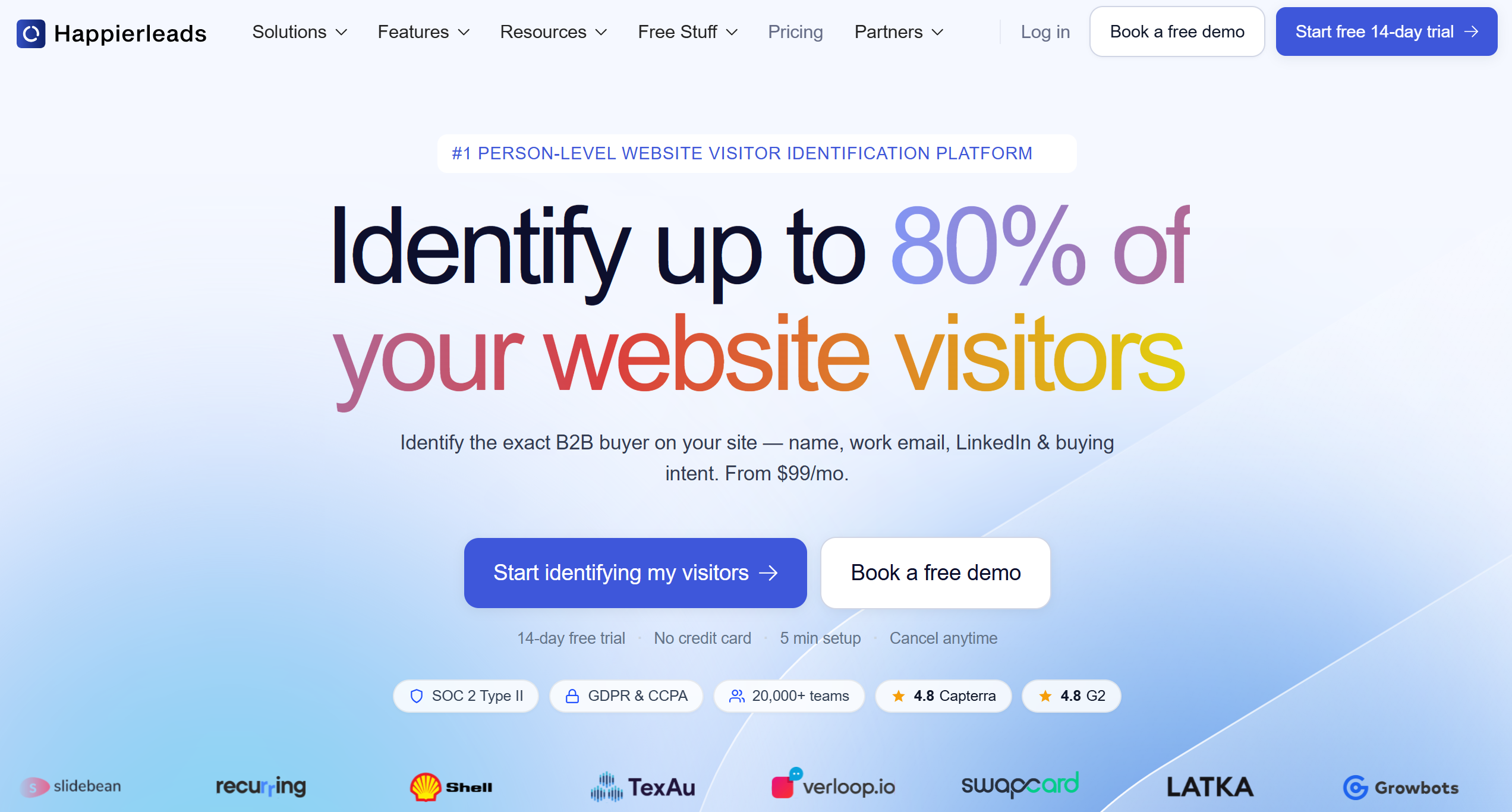 Illustration de Happierleads sur la page du deal de Freelance Stack