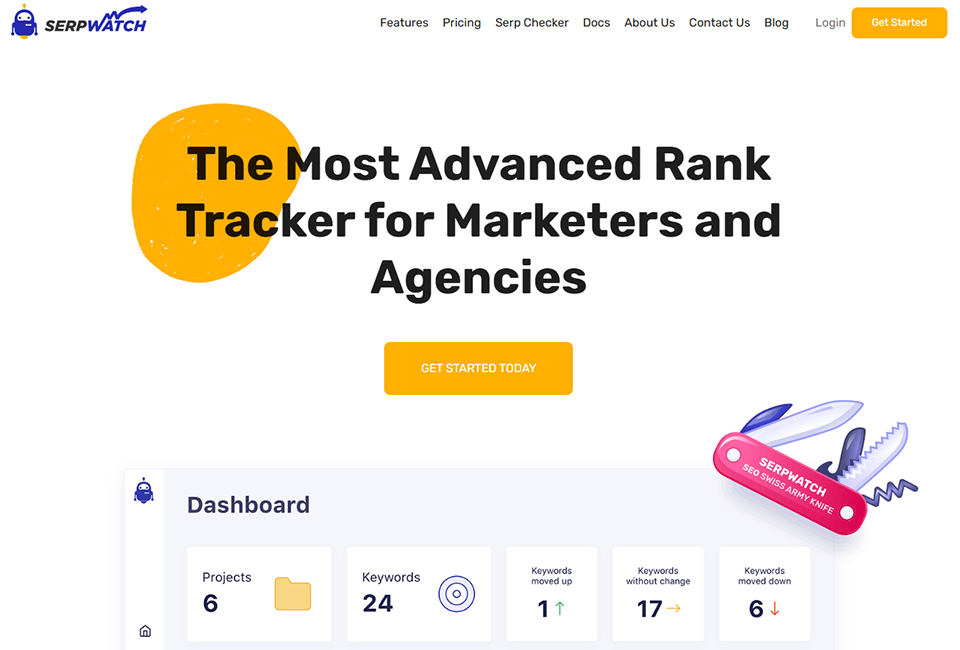 Illustration of SerpWatch on Freelance Stack's deal page