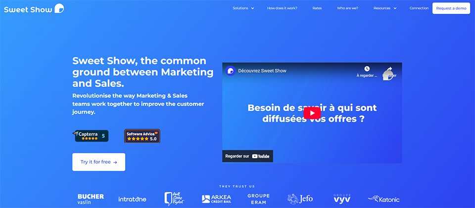 Illustration de Sweet Show sur la page du deal de Freelance Stack