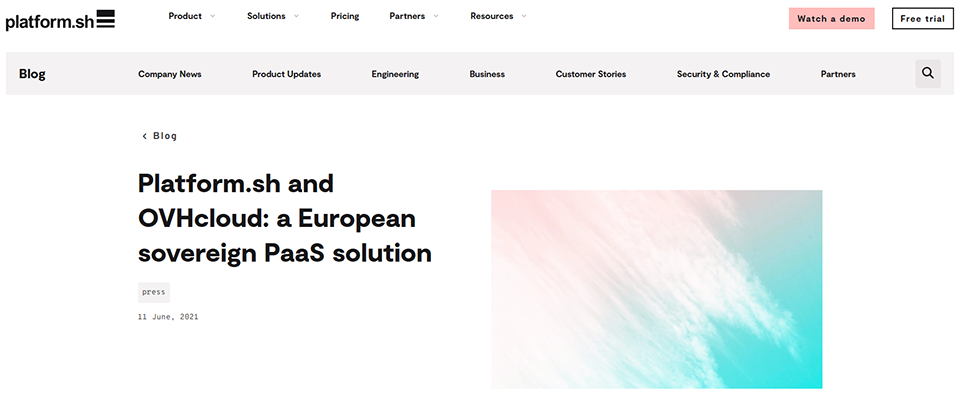 Illustration of OVH Plateforme.sh on Freelance Stack's deal page