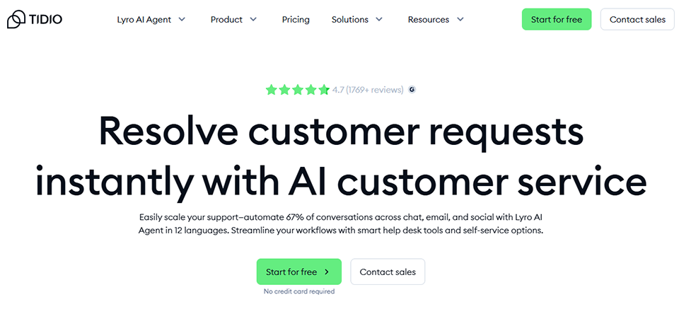 Illustration de Tidio sur la page du deal de Freelance Stack