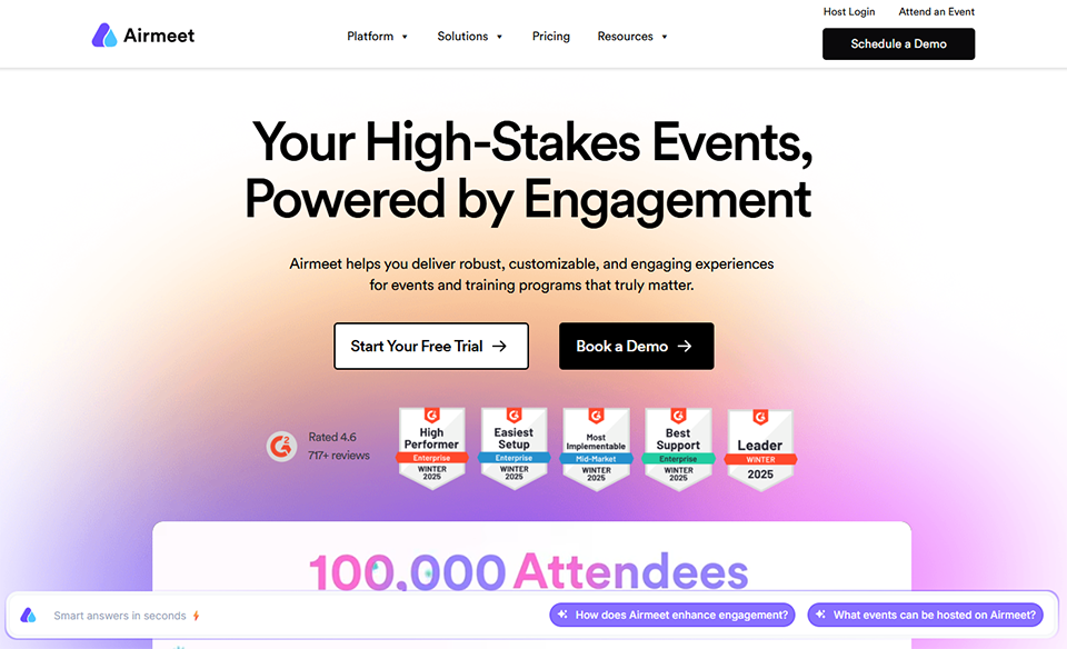 Illustration de Airmeet sur la page du deal de Freelance Stack