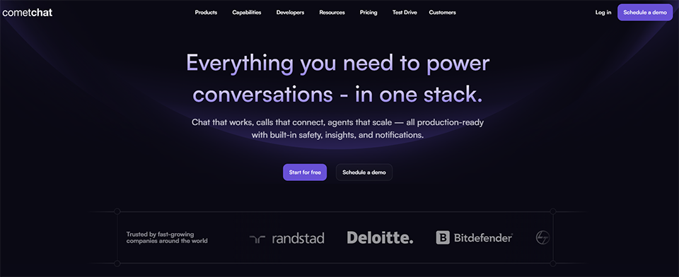 Illustration de Cometchat sur la page du deal de Freelance Stack