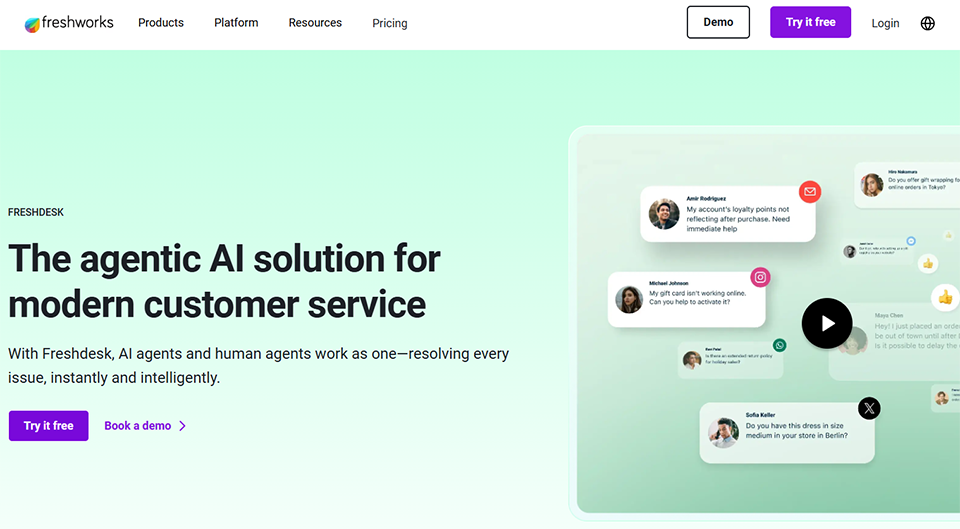 Illustration of Freshdesk on Freelance Stack's deal page