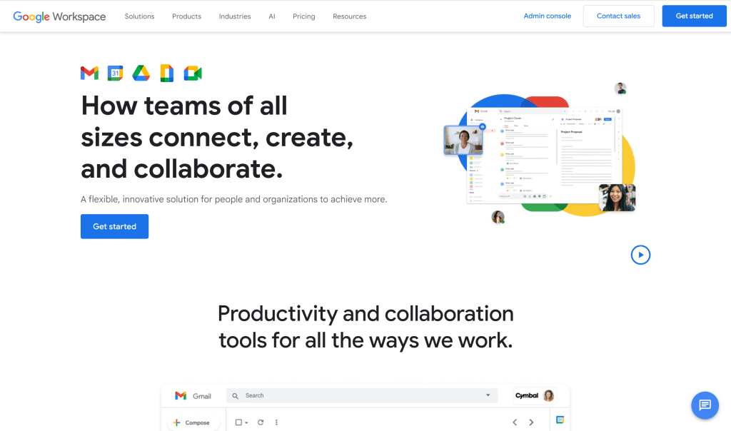 Illustration de Google Workspace sur la page du deal de Freelance Stack