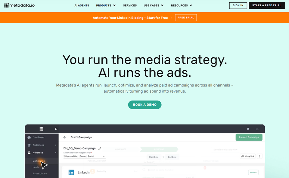 Illustration of Metadata.io on Freelance Stack's deal page