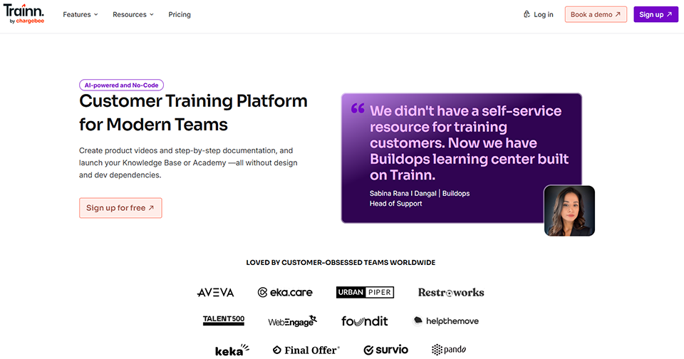 Illustration de Trainn sur la page du deal de Freelance Stack