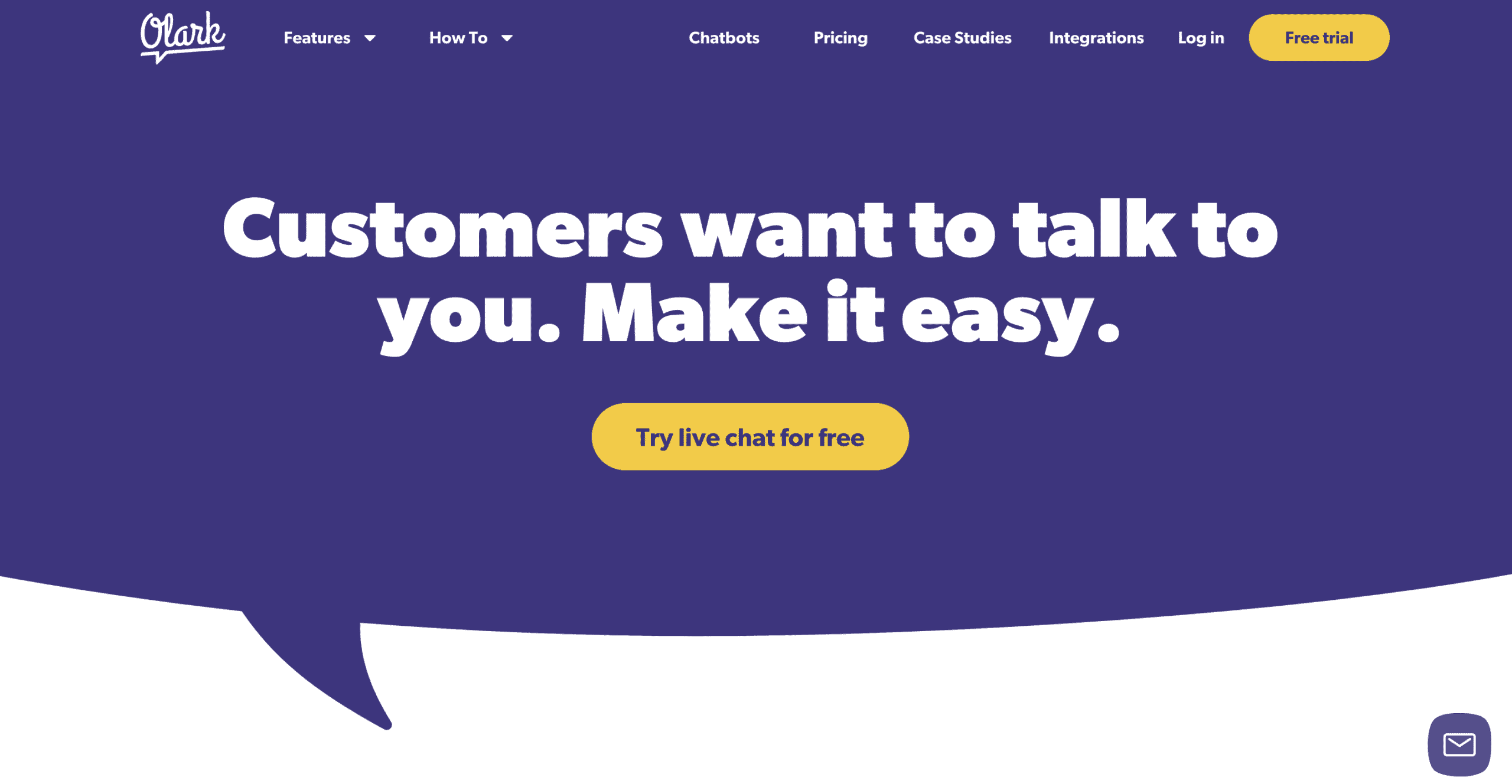 Illustration de Olark sur la page du deal de Freelance Stack