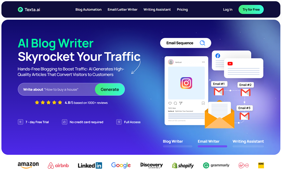 Illustration of Texta AI on Freelance Stack's deal page