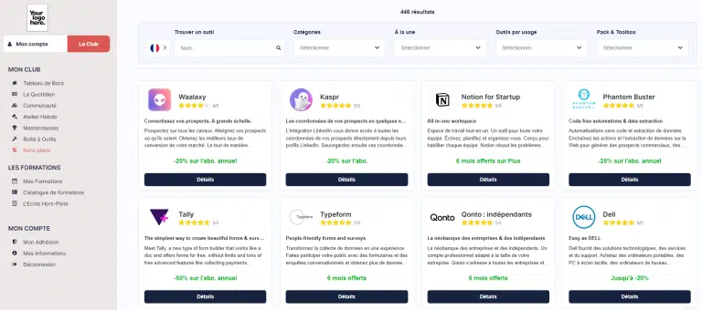 example White Label freelance stack