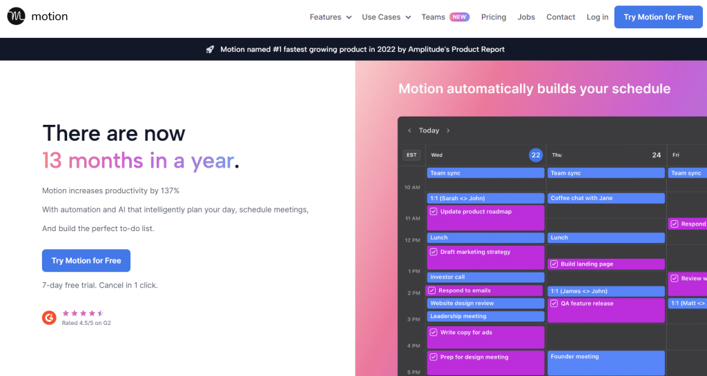 Illustration de Motion sur la page du deal de Freelance Stack