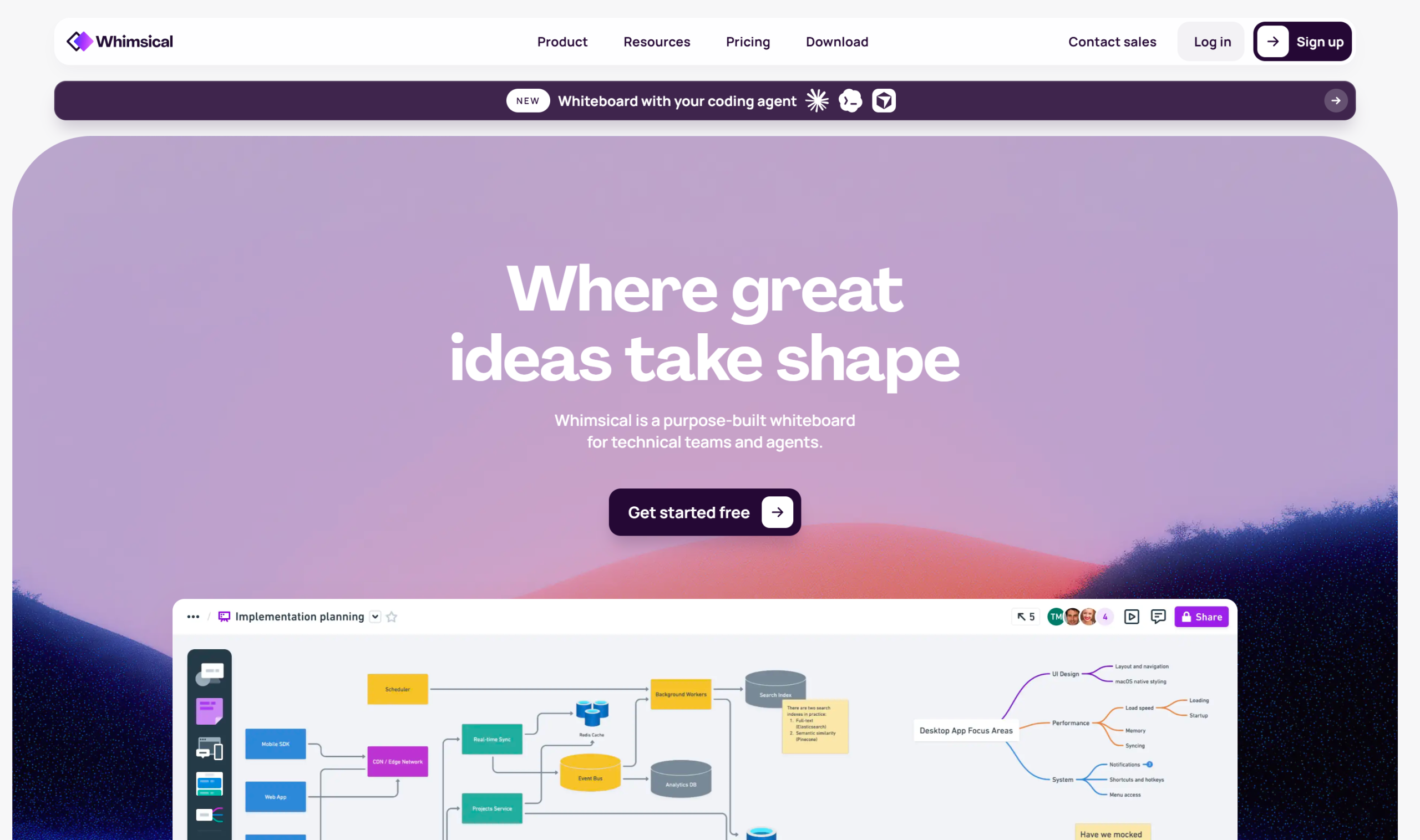 Illustration de Whimsical sur la page du deal de Freelance Stack