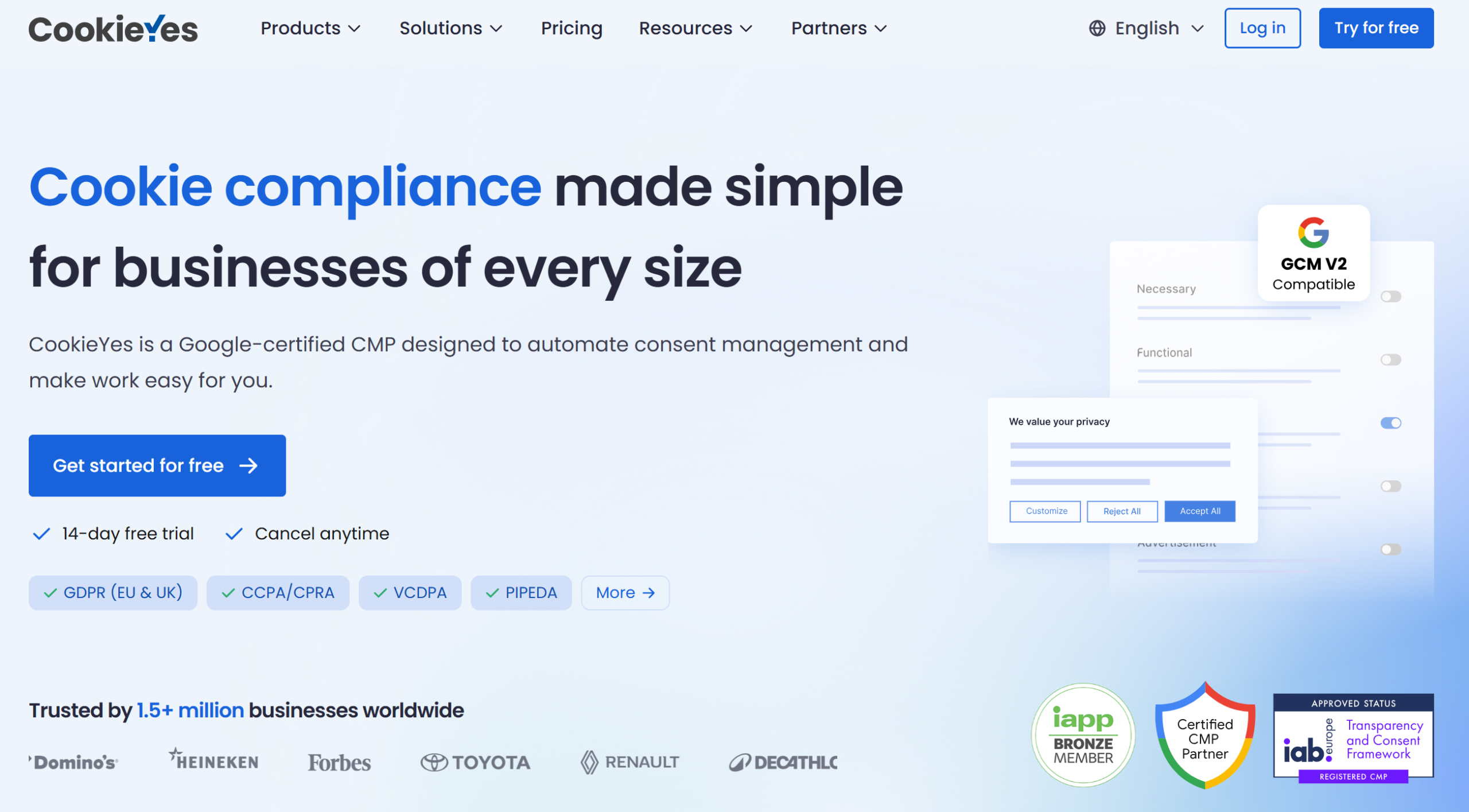 Illustration of CookieYes on Freelance Stack's deal page