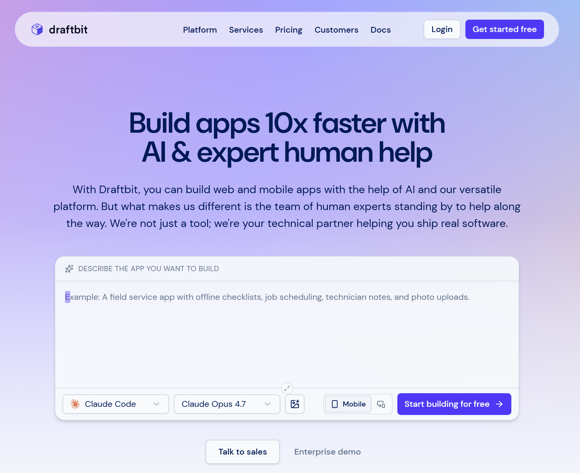Illustration of Draftbit on Freelance Stack's deal page