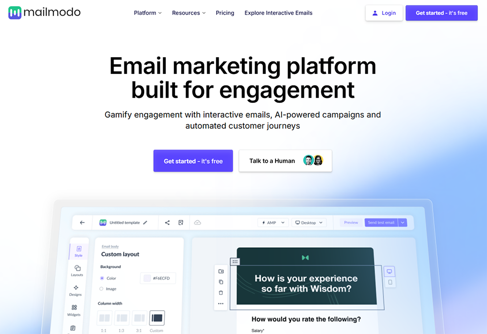 Illustration of Mailmodo on Freelance Stack's deal page