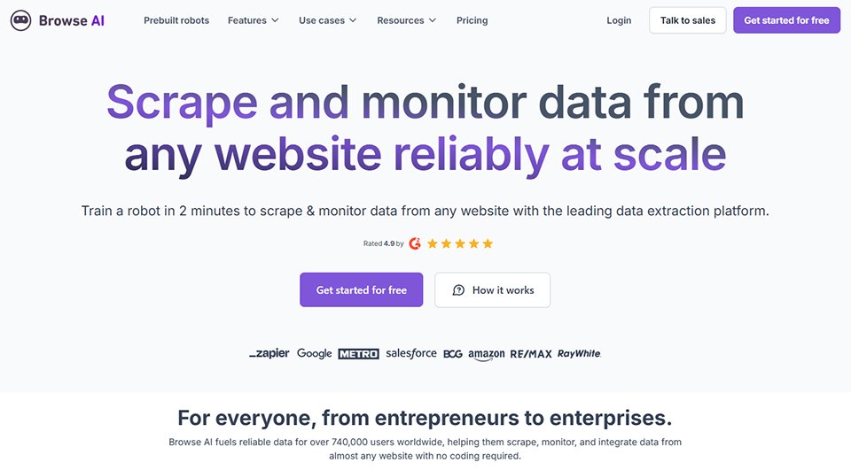 Illustration of Browse AI on Freelance Stack's deal page