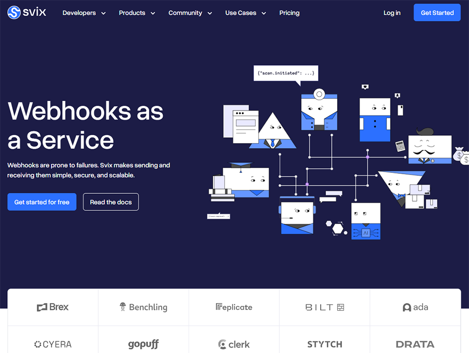 Illustration de Svix sur la page du deal de Freelance Stack