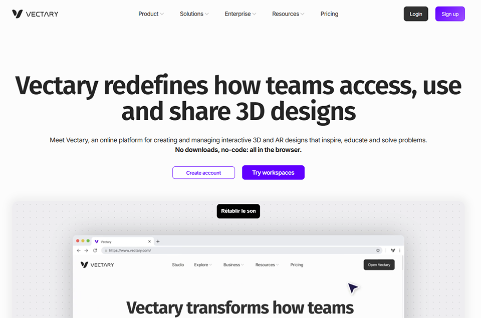 Illustration de Vectary sur la page du deal de Freelance Stack
