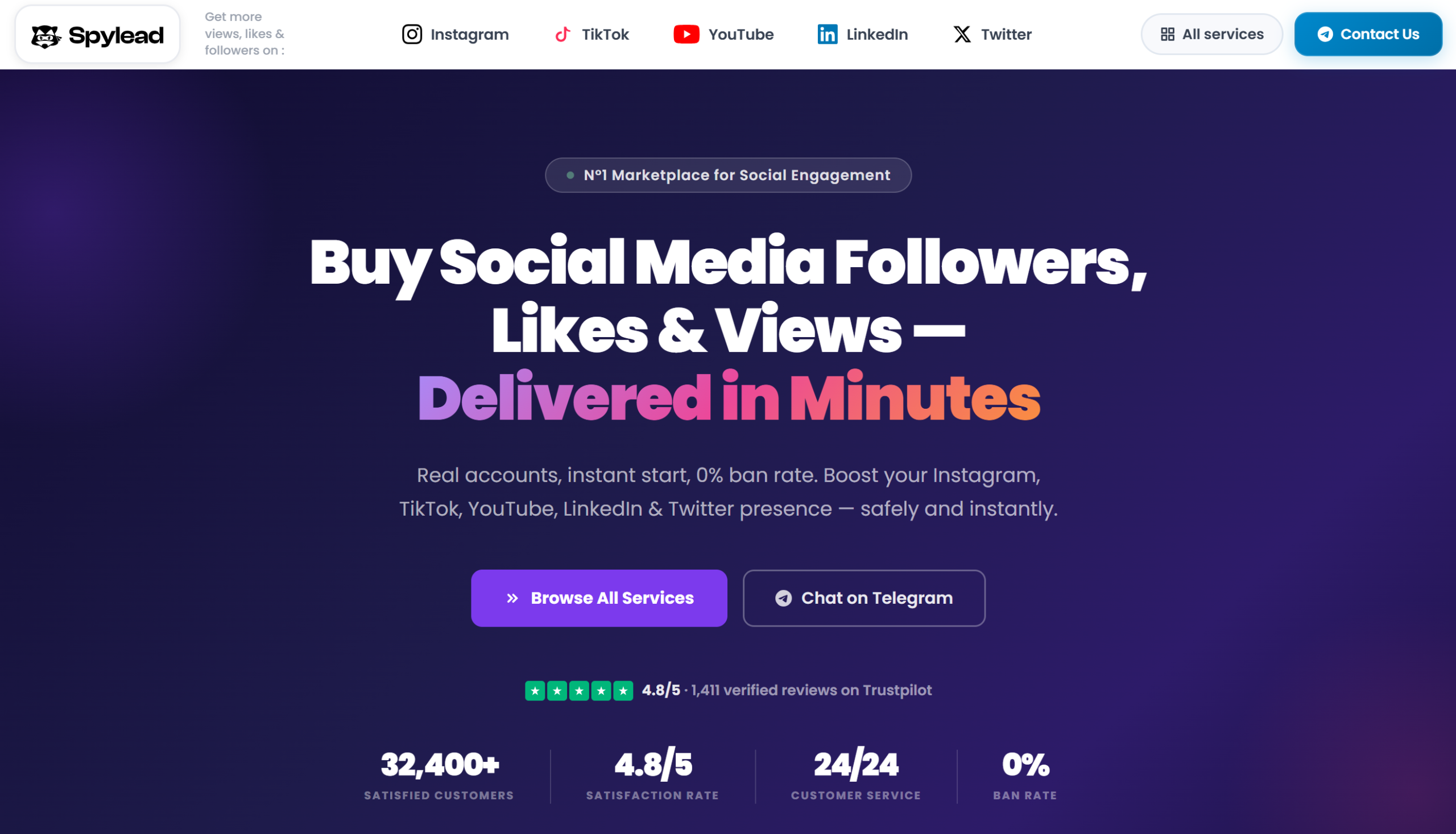 Illustration de SpyLead sur la page du deal de Freelance Stack
