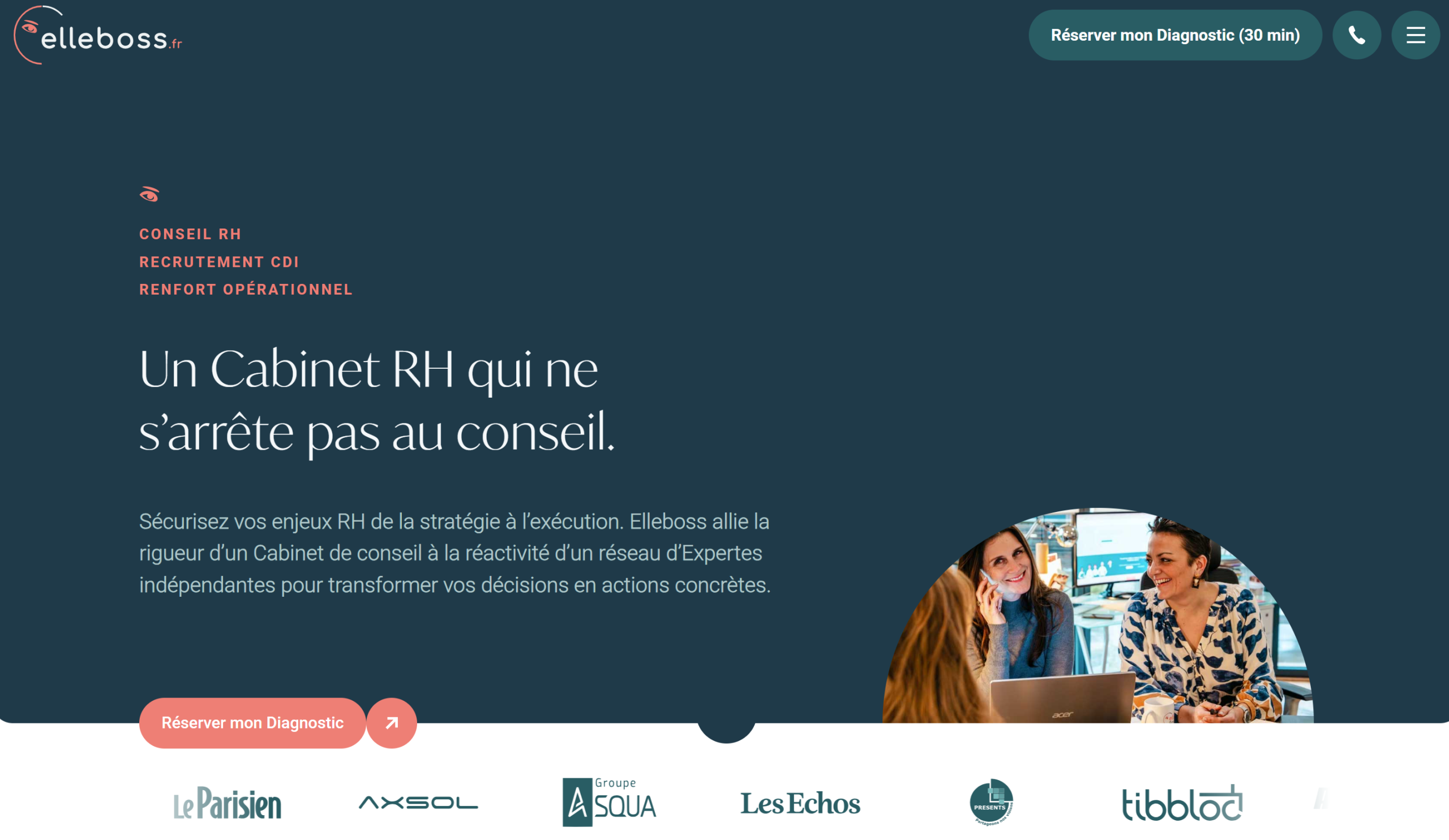Logo ElleBoss sur le site de Freelance Stack