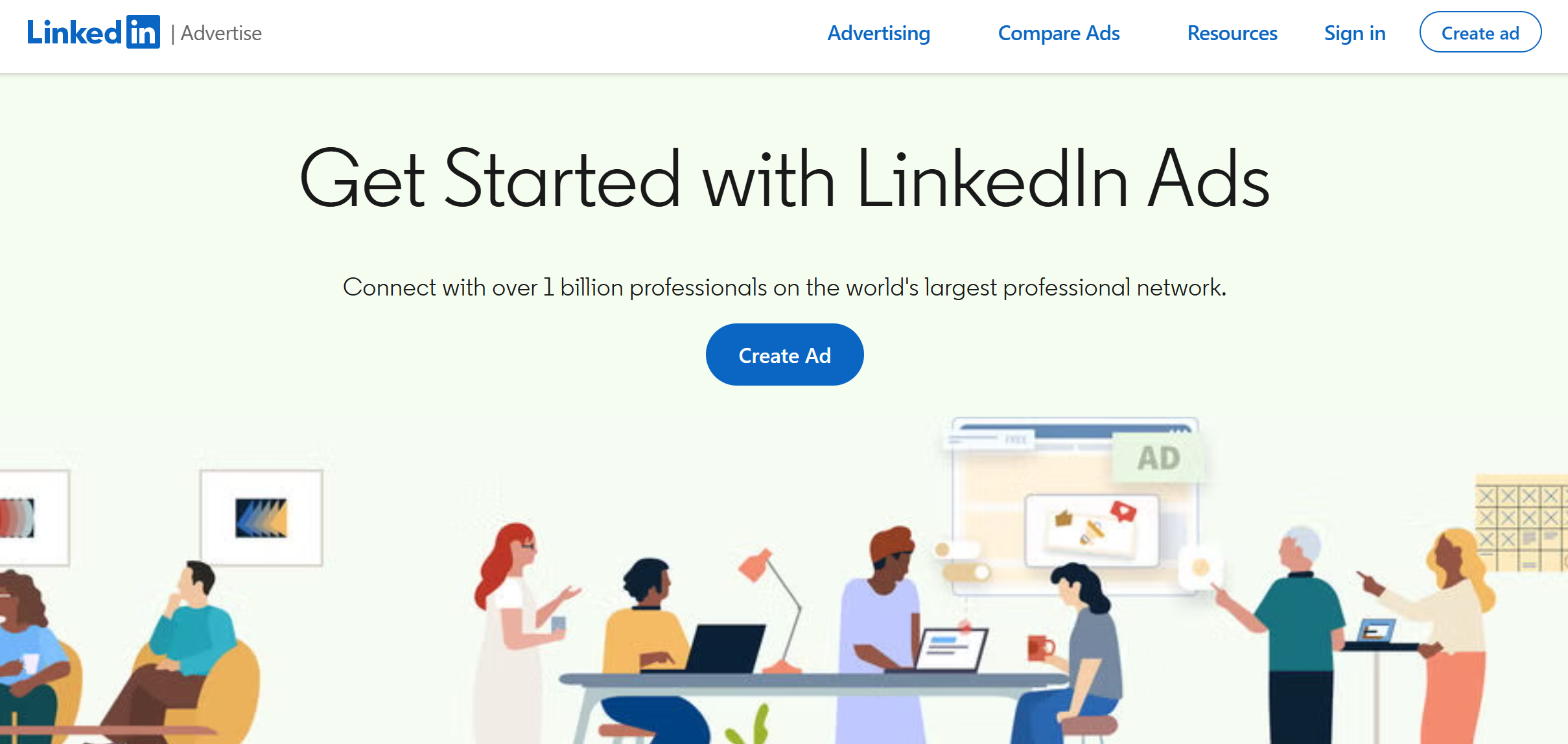 Illustration of LinkedIn Ads on Freelance Stack's deal page