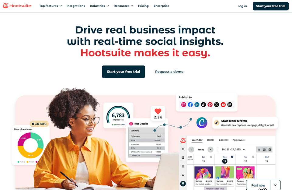 Illustration of Hootsuite on Freelance Stack's deal page