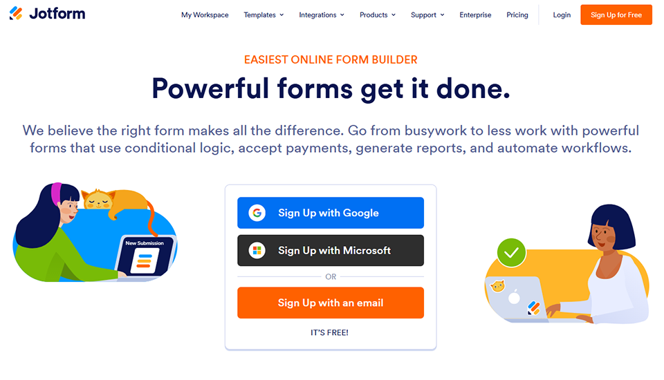 Illustration de Jotform sur la page du deal de Freelance Stack