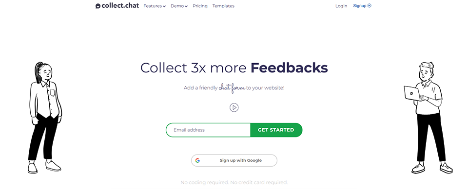 Illustration de Collect.chat sur la page du deal de Freelance Stack
