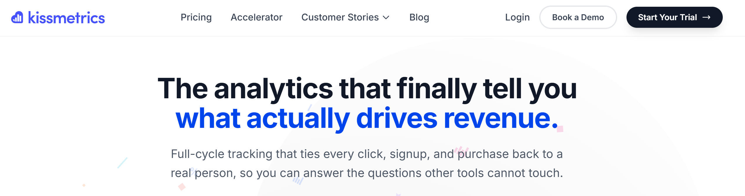 Illustration de Kissmetrics sur la page du deal de Freelance Stack