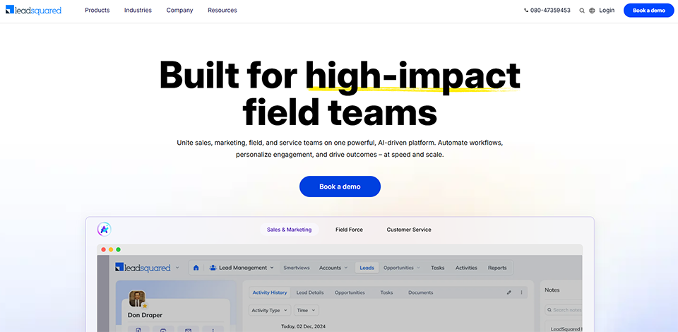 Illustration of LeadSquared on Freelance Stack's deal page