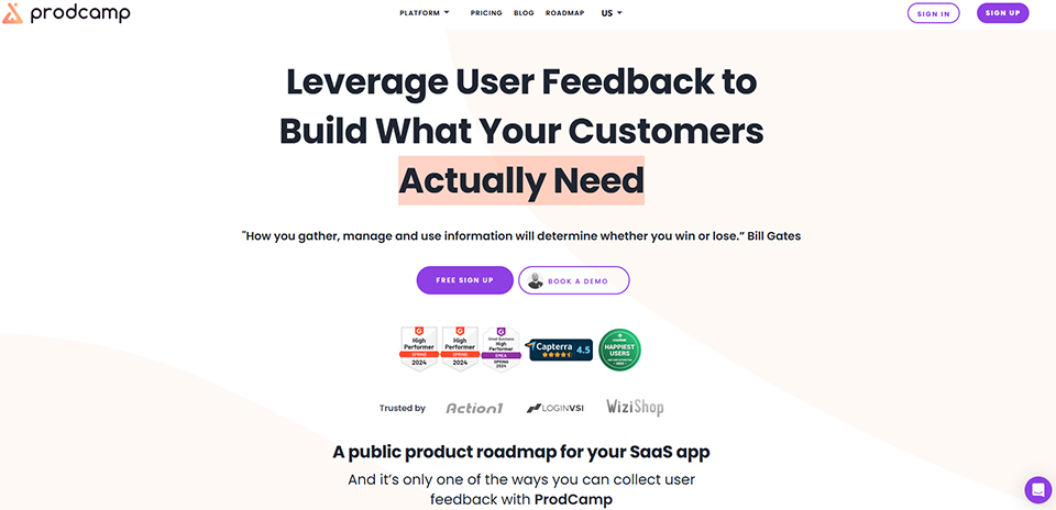 Illustration de ProdCamp sur la page du deal de Freelance Stack