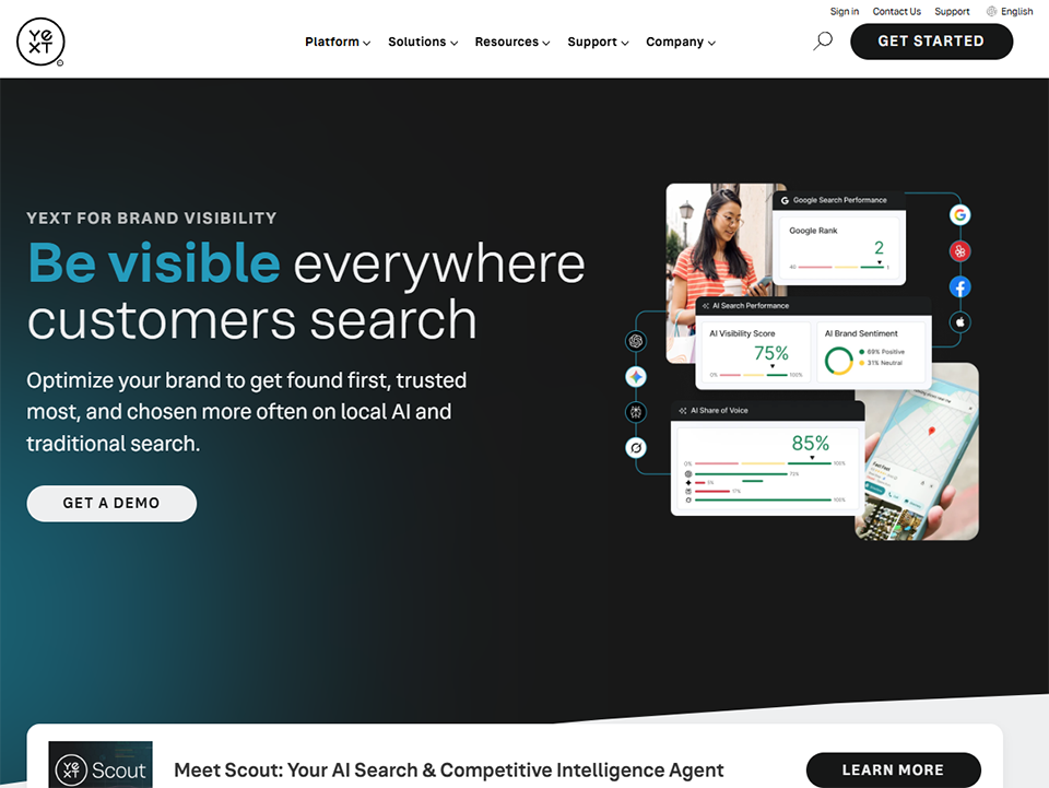 Illustration de Yext sur la page du deal de Freelance Stack