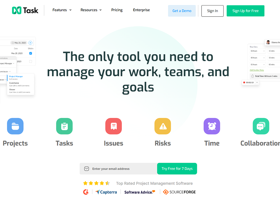 Illustration of nTask on Freelance Stack's deal page