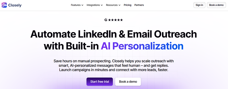 Illustration de Closely sur la page du deal de Freelance Stack